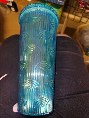 Iridescent Rainbow Tumbler by True Living - Unique Textured Design
